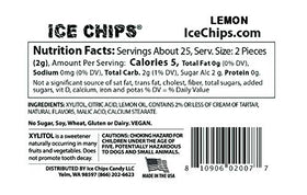 Dissolving ICE CHIPS candy in mouth for gradual flavor release