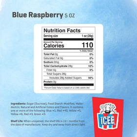 Icee Cotton Candy fluffy texture close-up, melts softly in your mouth.