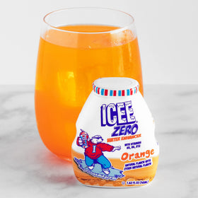 Icee Gluten-free label—gluten-free hydration option with zero calories.