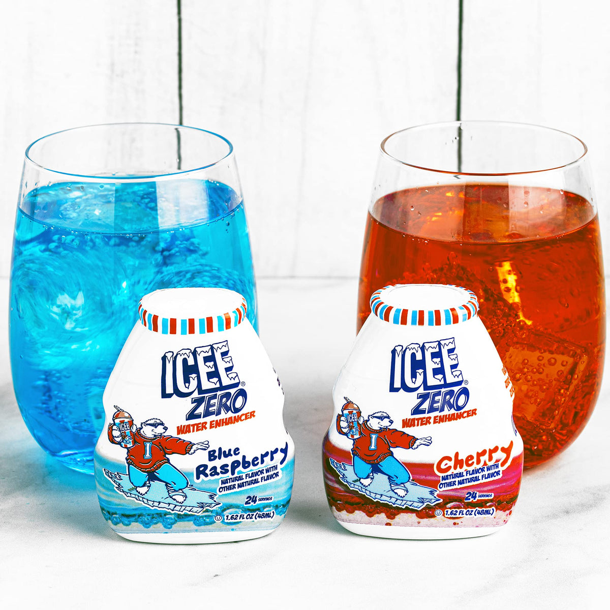 Icee Natural flavors label—uses natural flavors with a gluten-free formulation.