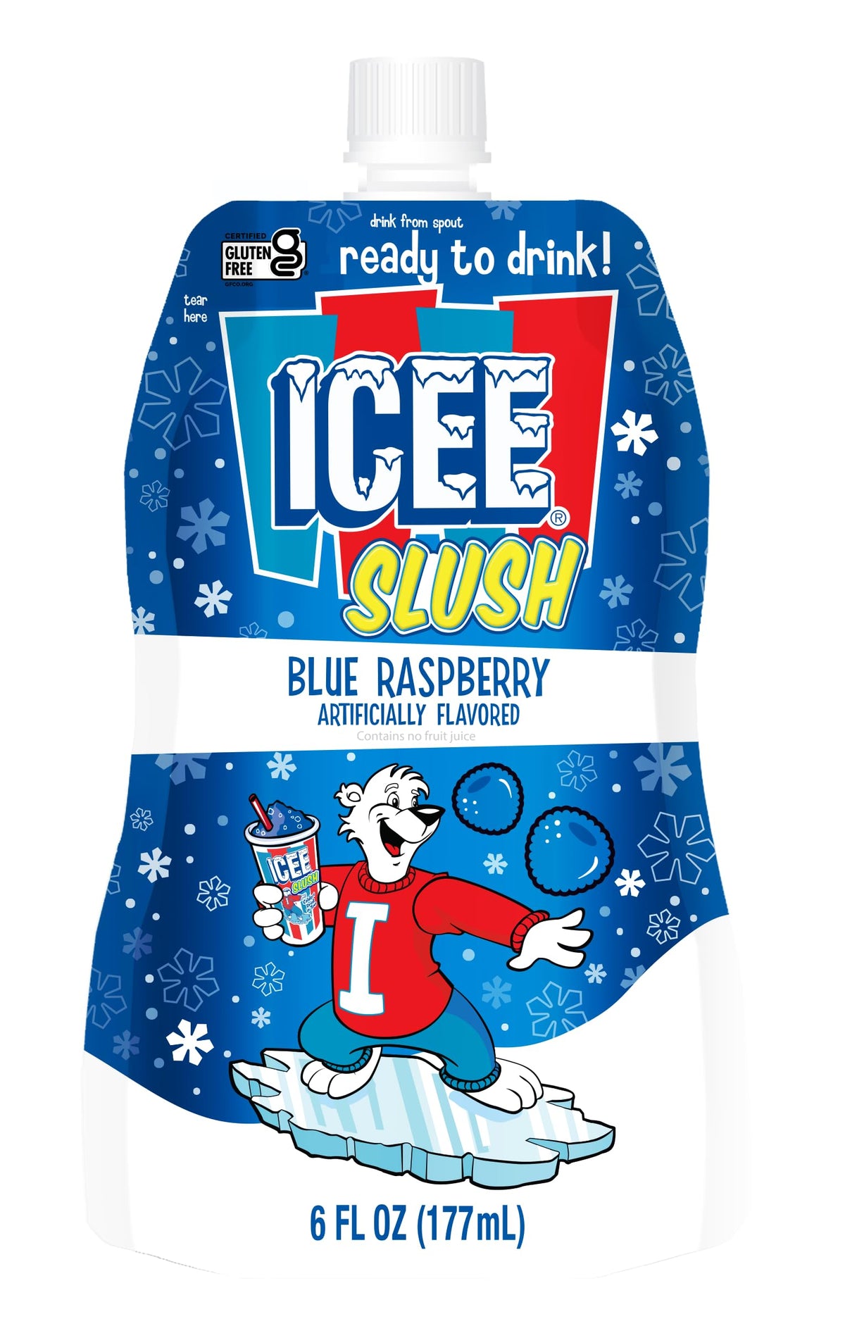 Icee Slush Freeze & Squeeze method shown for quick, tasty treat.