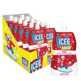 Icee Slush frozen fruit pouch ready to freeze and squeeze for instant slush