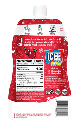 Icee Slush pouch at a party offers kid-friendly, dairy-free refreshment