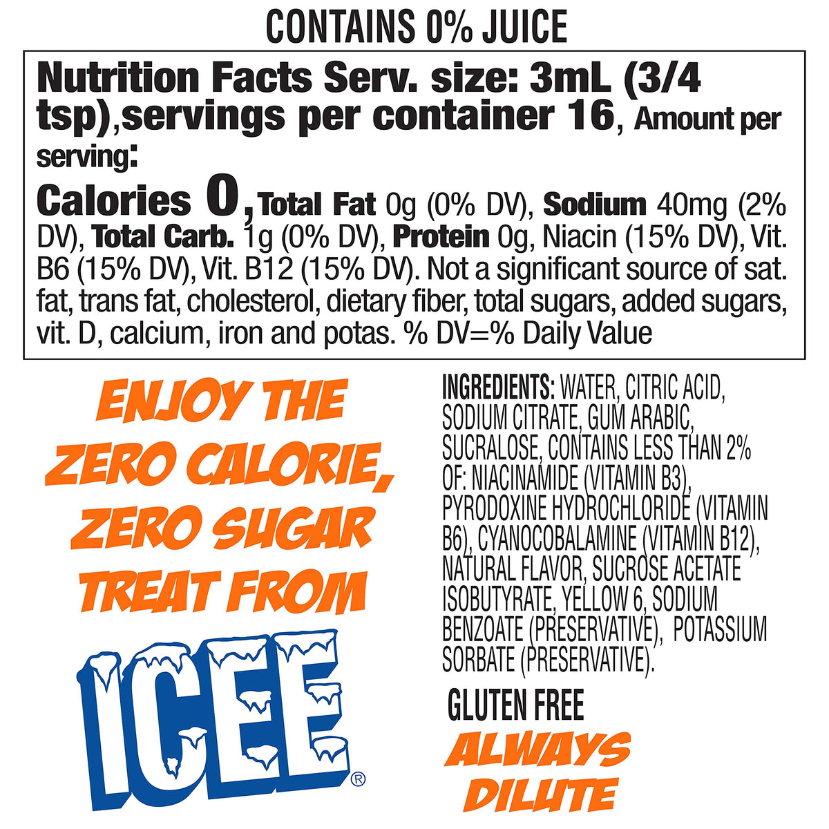 Icee Variety Pack front view—four flavors in one compact package for easy choice.