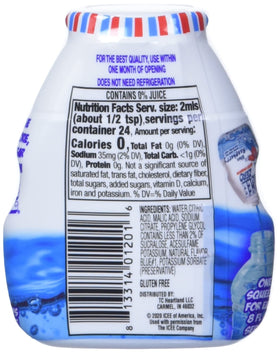 Icee Zero Blue Raspberry concentrate being poured adds refreshing, sugar-free flavor to beverages.