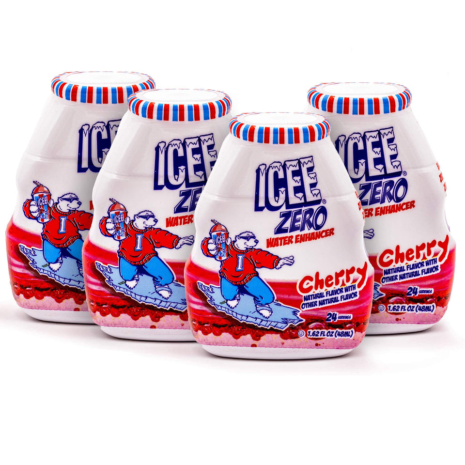 Icee Zero Cherry water enhancer bottle for on-the-go flavoring