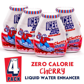 Icee Zero Cherry water enhancer dispensing nozzle close-up