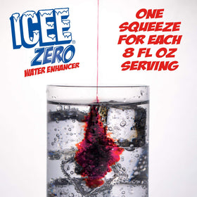 Icee Zero Cherry water enhancer drops for precise mixing