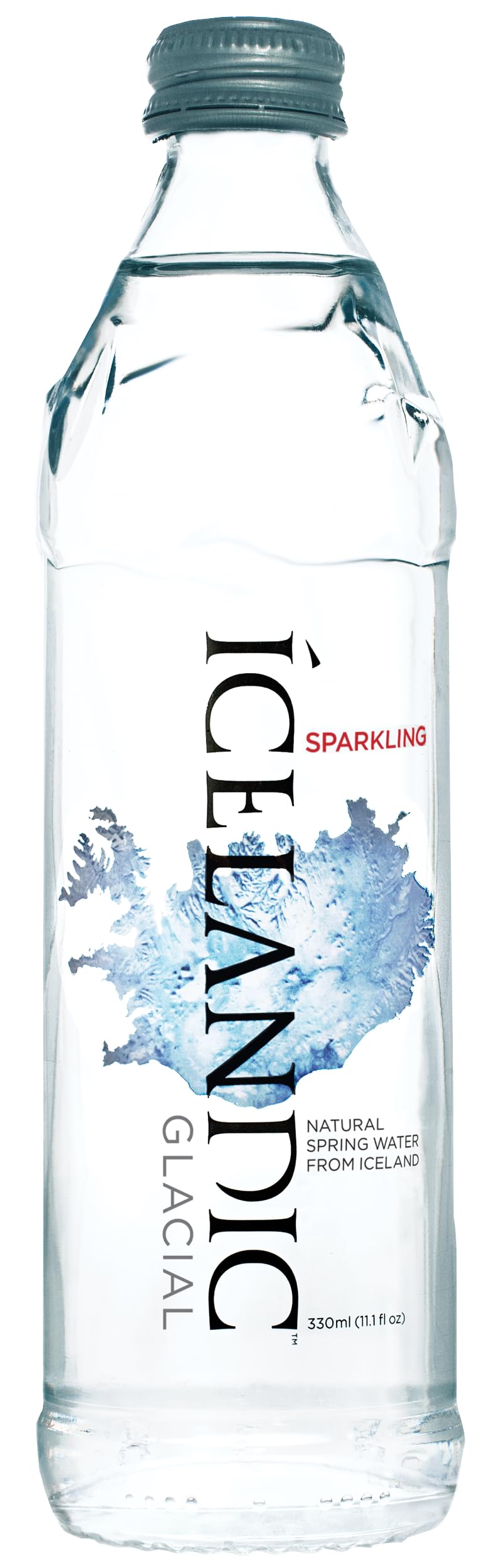 Icelandic Glacial alkaline water at 8.4 pH for a balanced, clean palate.