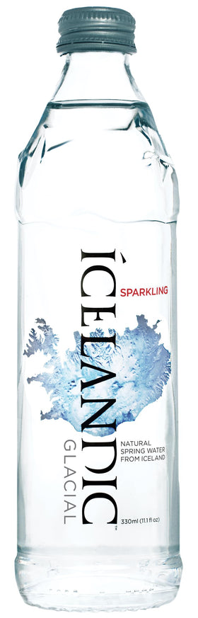 Icelandic Glacial alkaline water at 8.4 pH for a balanced, clean palate.