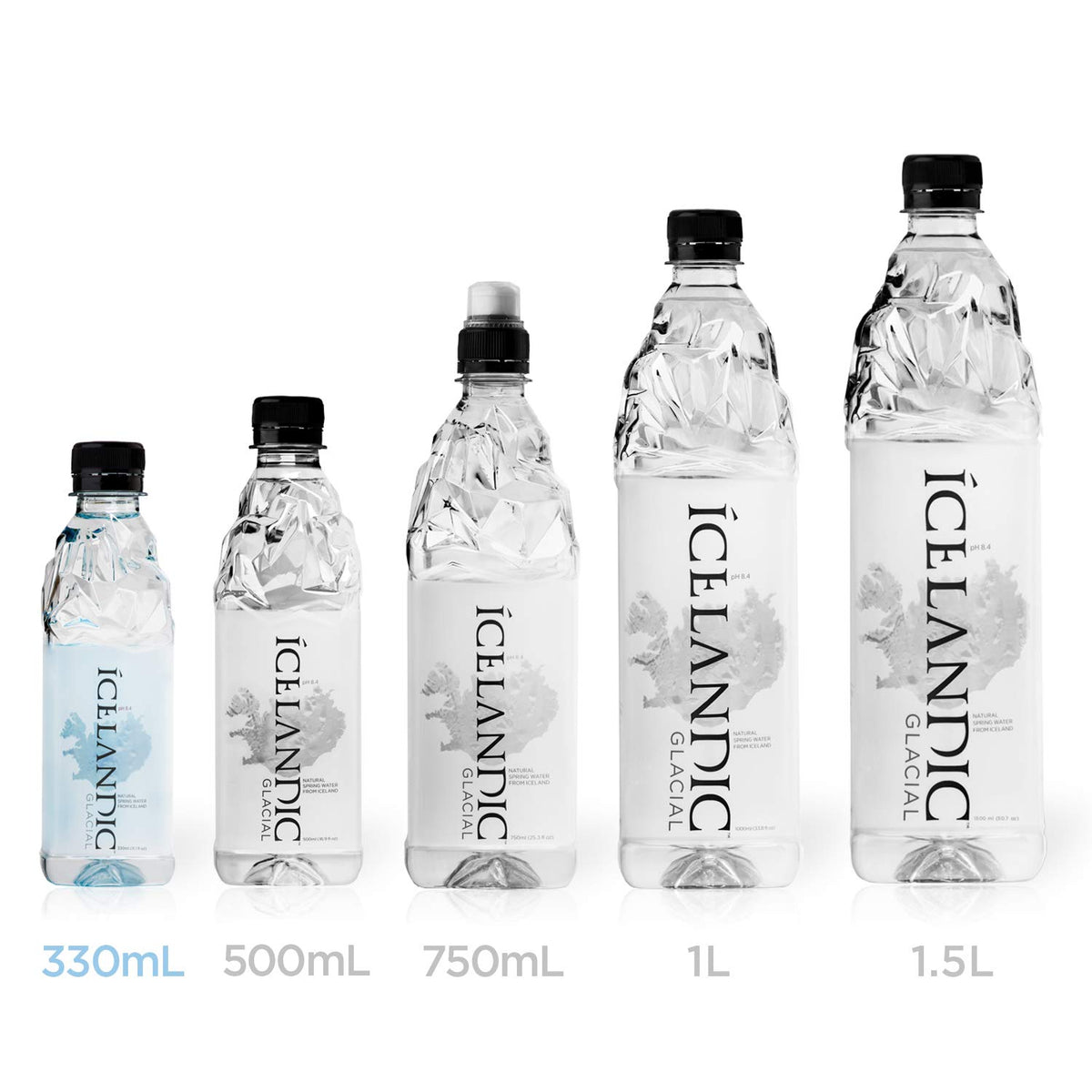 Pack of 30 Icelandic Glacial bottles for daily refreshment