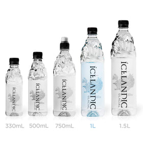 Icelandic Glacial pack of six 1L bottles for family hydration