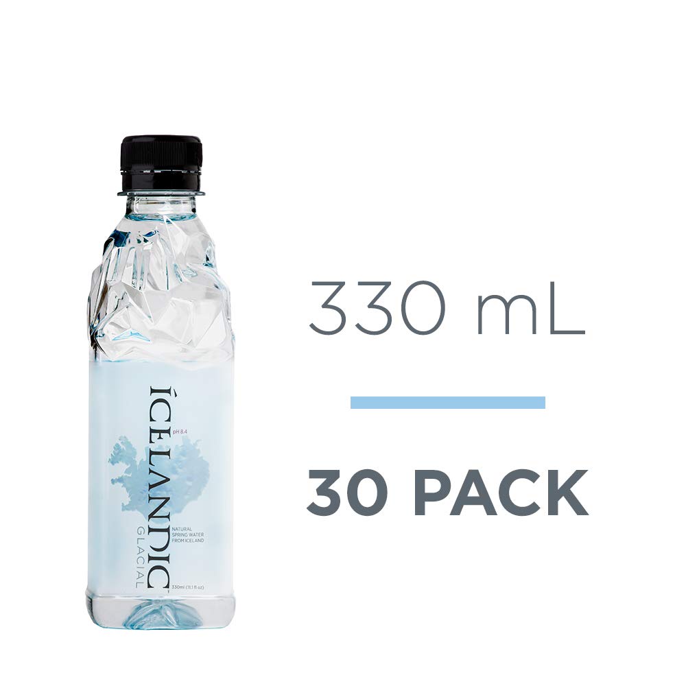 Icelandic Glacial poured into a glass, crisp hydration ready