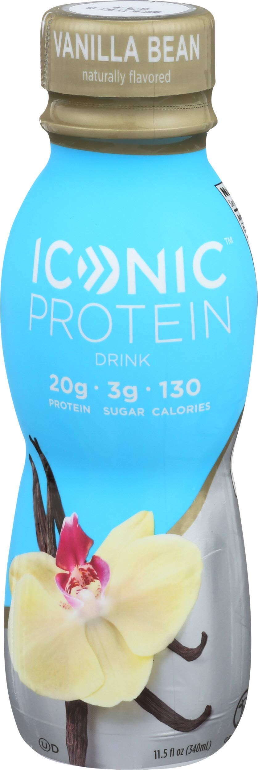 Iconic Vanilla Bean nutrition label highlights keto and sugar-free