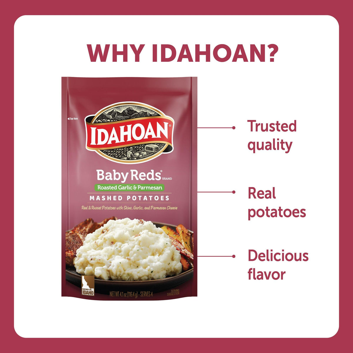 Idahoan Baby Reds cooking in a pot for a weeknight dinner.