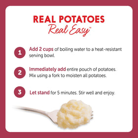 Idahoan Baby Reds open bag showing powder mix for quick sides.