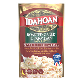 Idahoan Baby Reds prepared mashed potatoes served in a bowl.