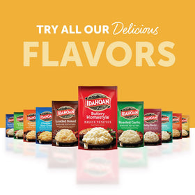 Naturally gluten-free Idahoan mash made from 100% Real Idaho potatoes