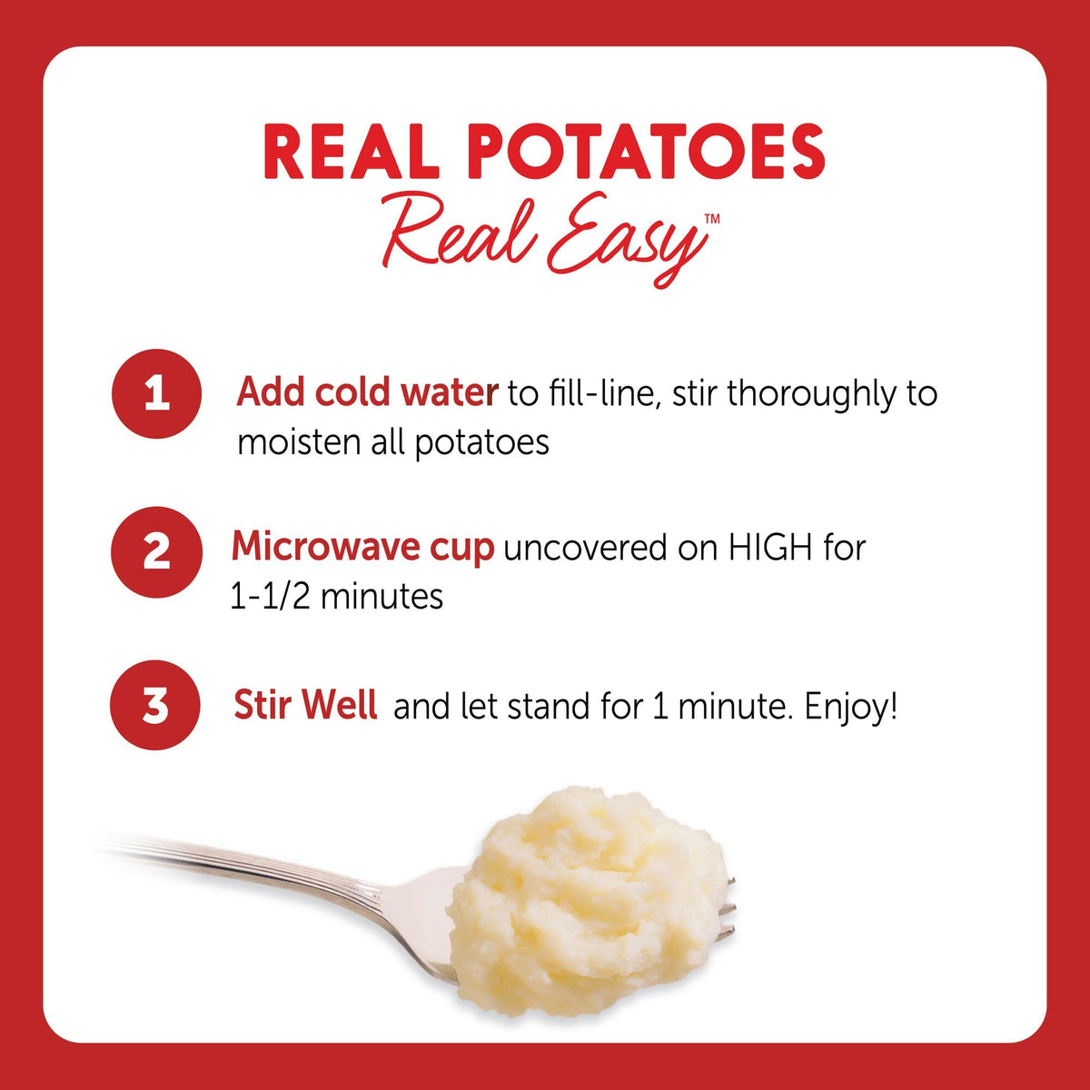 Creamy Idahoan mashed potatoes in a serving bowl beside a plate.