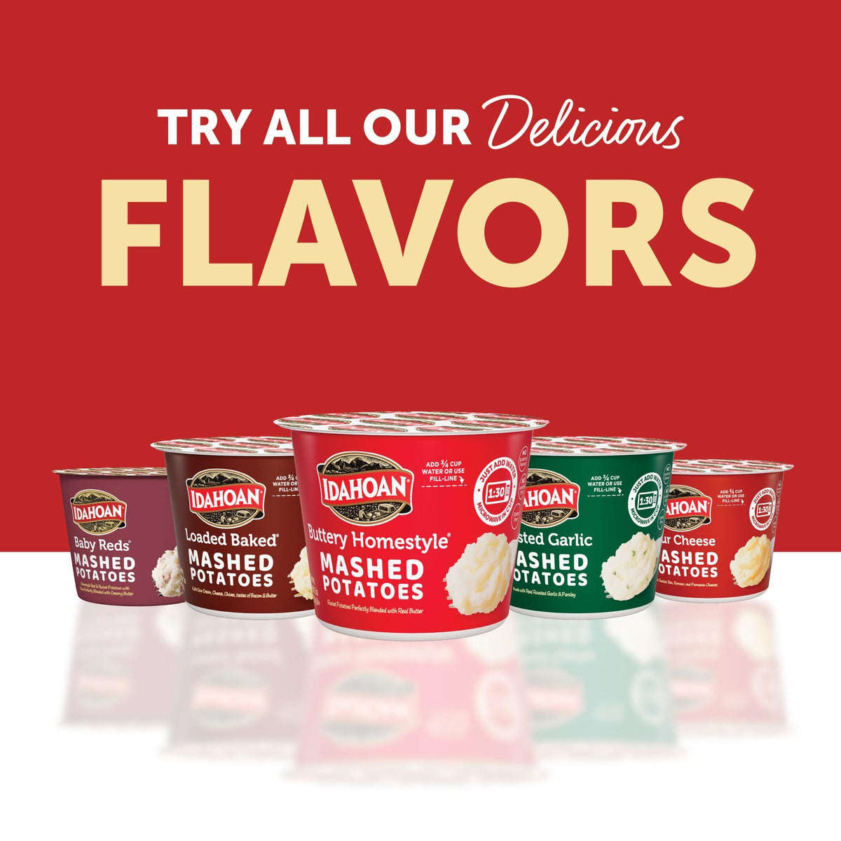 Meal idea: Idahoan mashed potatoes as a quick side dish.