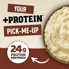 Idahoan Loaded Baked +Protein serving bowl with creamy mashed potatoes