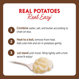 Idahoan Original Mashed Potatoes Idaho Russet potatoes