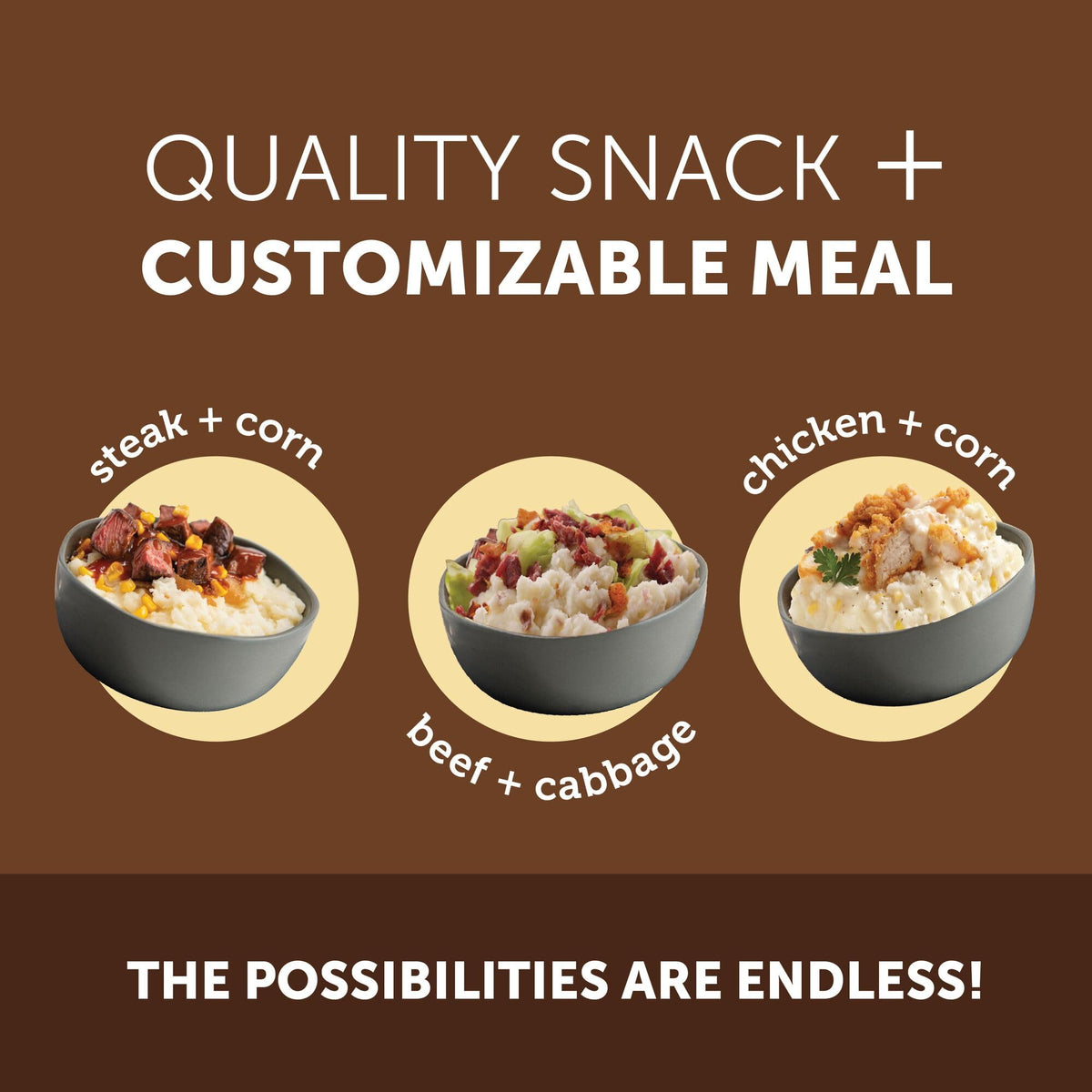 Idahoan Original Mashed Potatoes stack-pack design for pantry