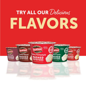 Idahoan packaging features 24 cups for quick meal prep