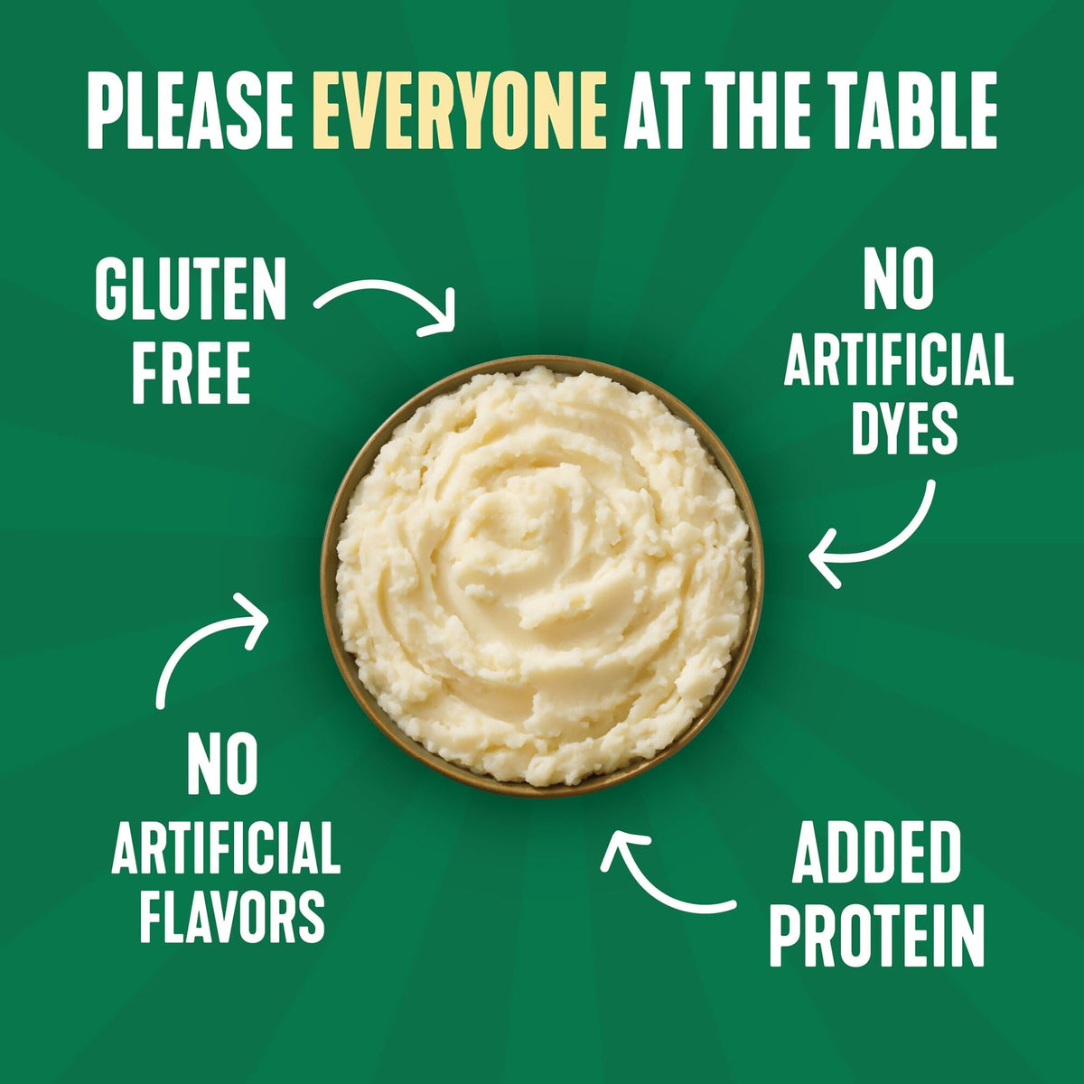 Idahoan Roasted Garlic +Protein stovetop prep demonstrates quick heat-and-serve.