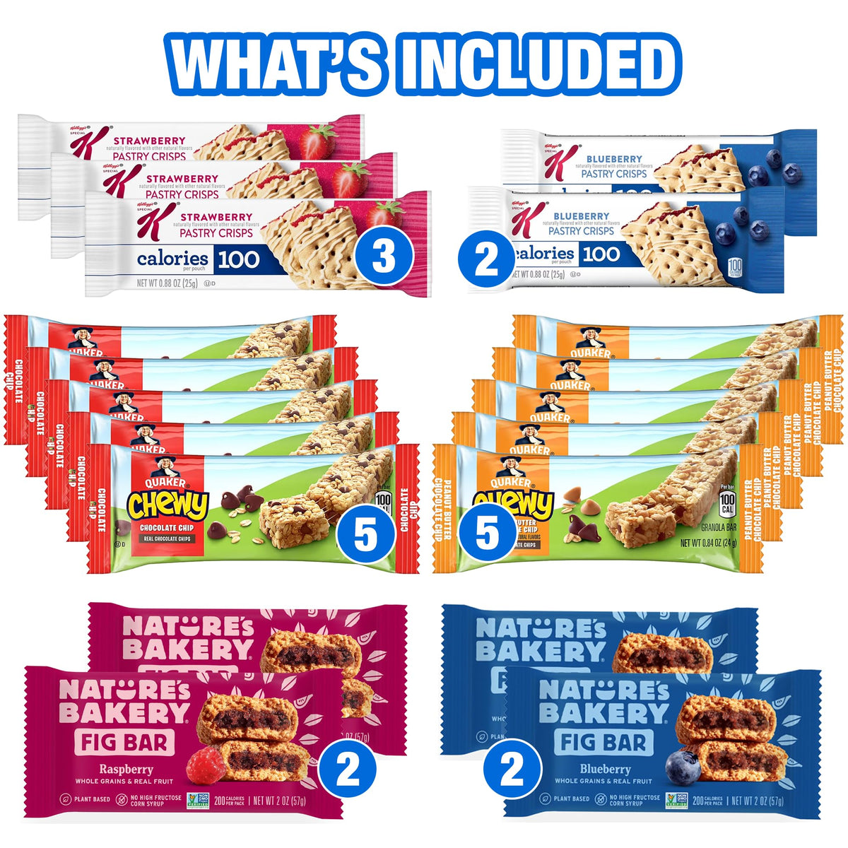 Idea Home 16-flavors assortment showcasing chewy and crunchy textures for versatile snacking.