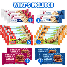 Idea Home 16-flavors assortment showcasing chewy and crunchy textures for versatile snacking.