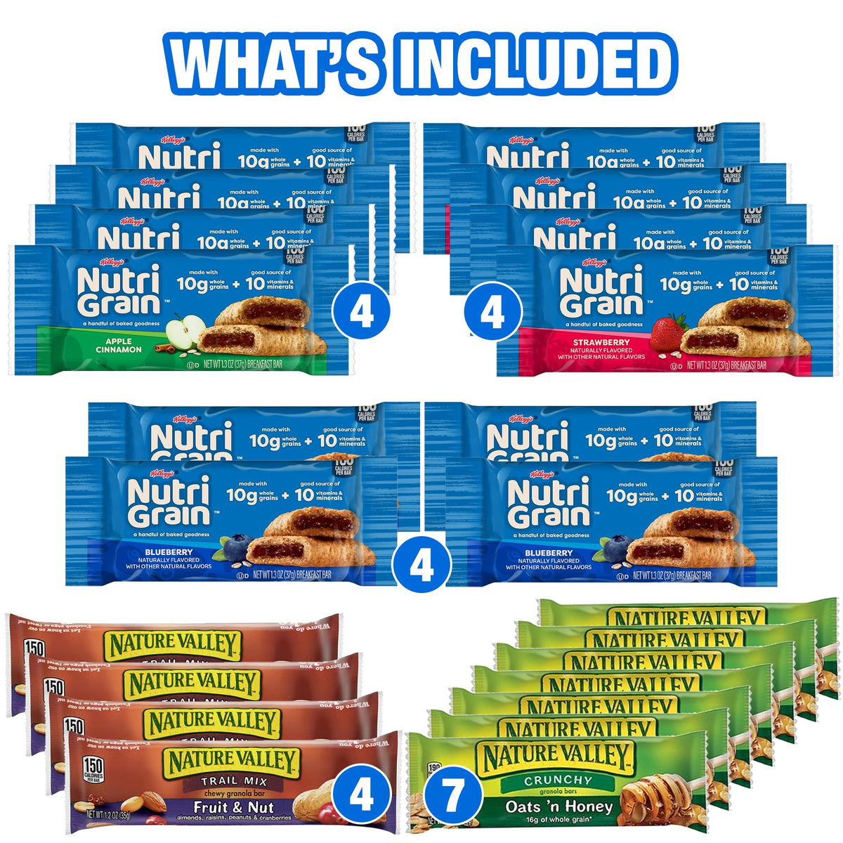 Idea Home grab-and-go snacks ready for office, school, or travel.