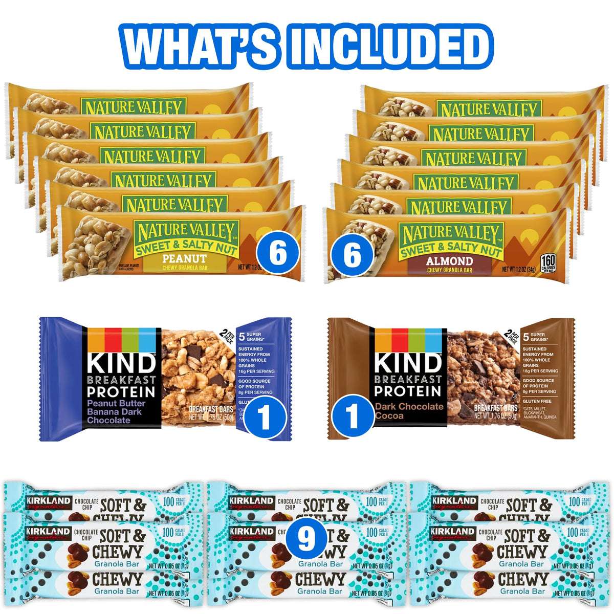 Idea Home individually wrapped granola bars for fresh grab-and-go snacks.