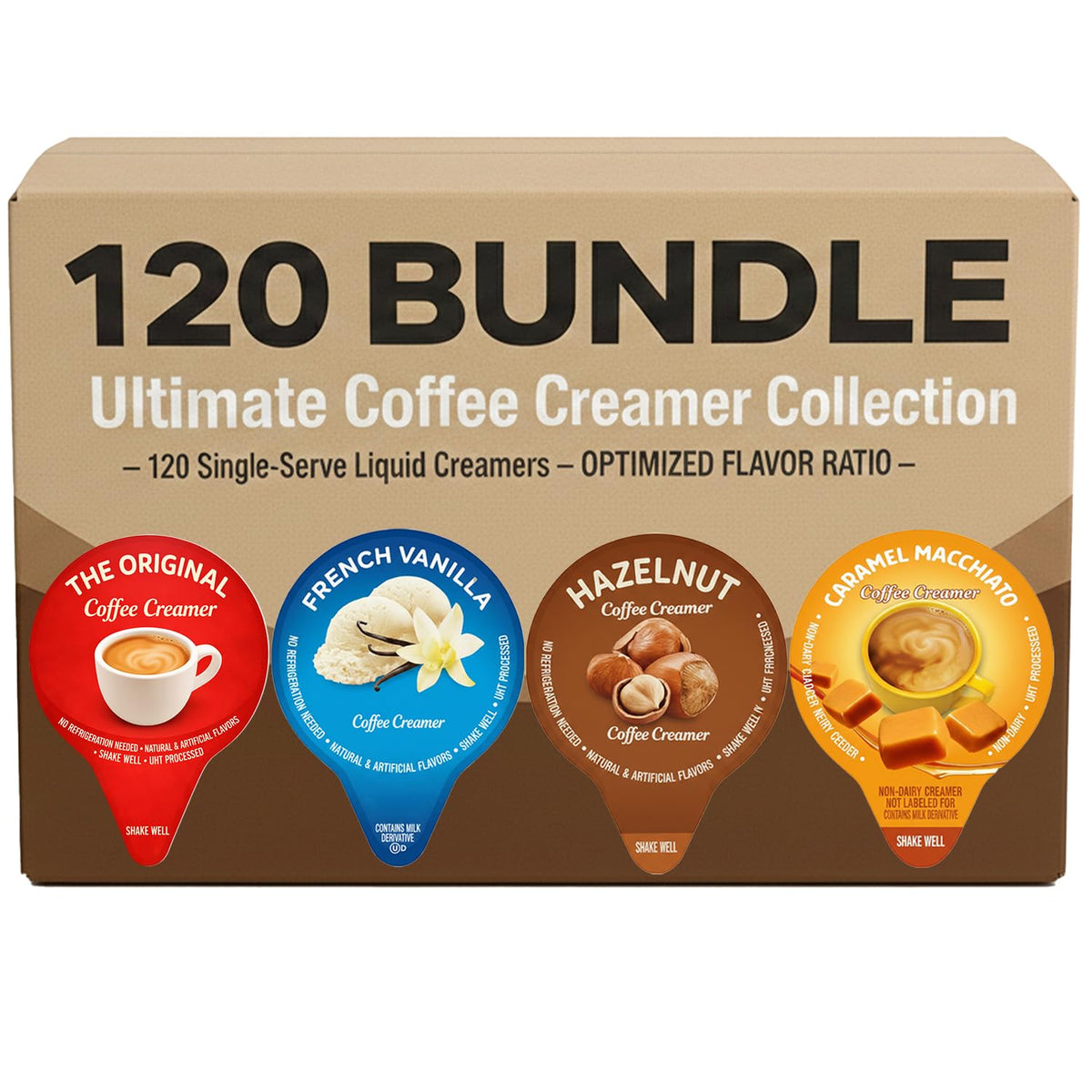 Idea Home Ultimate Coffee Creamer French Vanilla packets convenient office desk companion