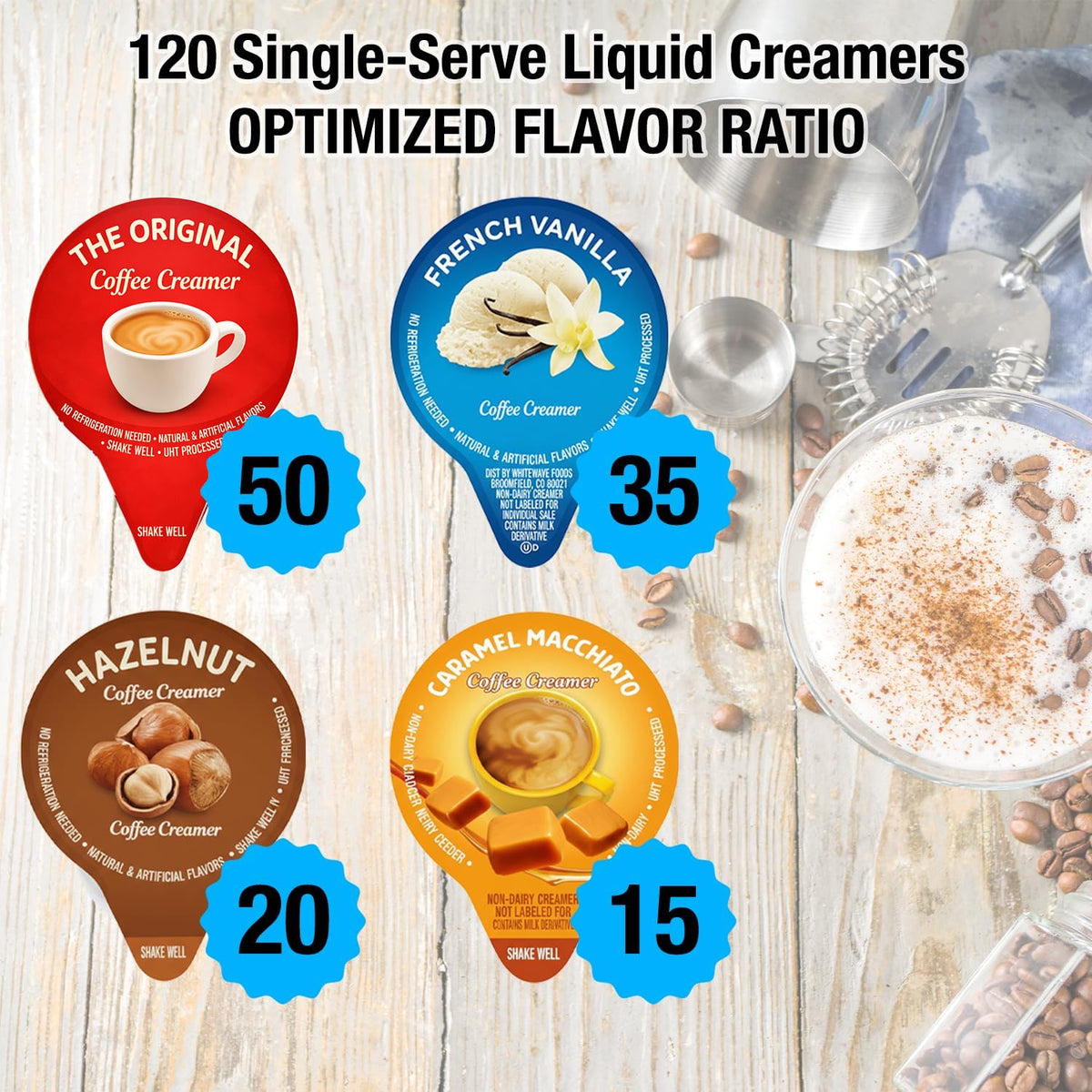 Idea Home Hazelnut creamers packs for on-the-go flavor at home or travel
