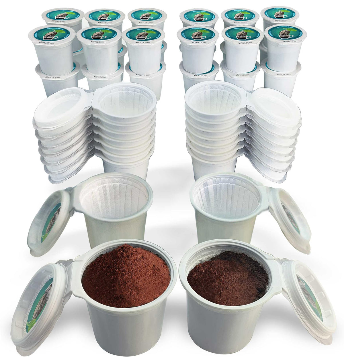 iFillCup 42 fillable K-Cups ultrafine filter for sediment-free brews at home