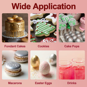 iienjoy edible glitter plum cake decor sparkles desserts with rich shade