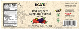 Ika’s Garden Ajvar served with vegetables, a versatile dip for snacks and meals.