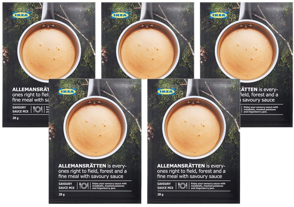 IKEA ALLEMANSRÄTTEN sauce packets for a classic Swedish meatball cream sauce.