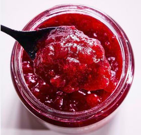 IKEA Sylt Lingonberry preserves spoon shot suggests breakfast and snack versatility