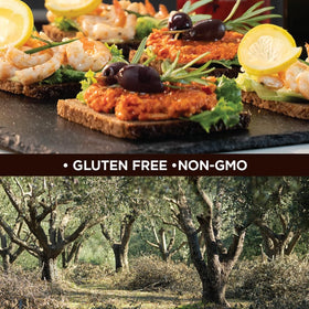 ILIADA Kalamata pitted olives on appetizer platter for sharing