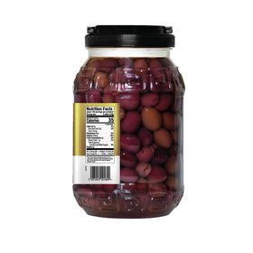 ILIADA Kalamata pitted olives close-up highlights rich fruity flavor and texture