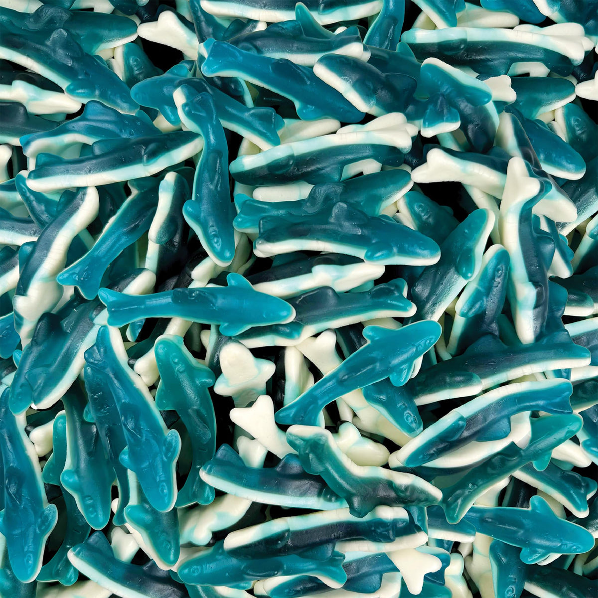 ILike! Blue Sharks Gummy Candy bag ideal for party bowls and buffets.