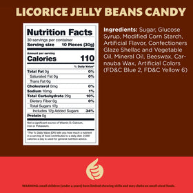 ILIKE! Black licorice jelly beans ideal for candy buffets and dessert tables.