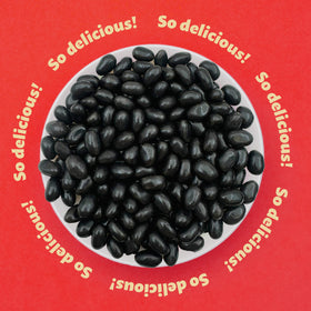 ILIKE! Black licorice jelly beans with a chewy center for a satisfying retro bite.