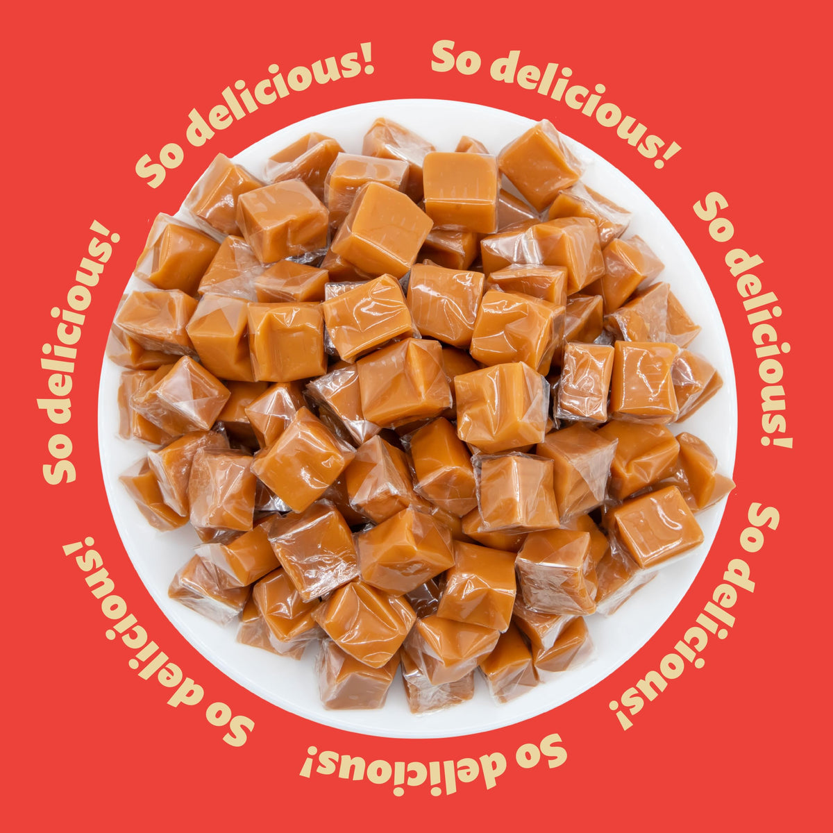 ILike! warm caramel cubes melt smoothly in coffee and hot chocolate.