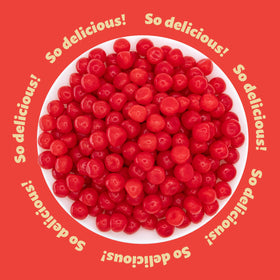 ILike Cherry Sours dessert topping idea adds fruity brightness.