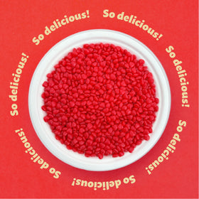 ILIKE! Cinnamon Hearts decorate cookies with spicy color and crunch.