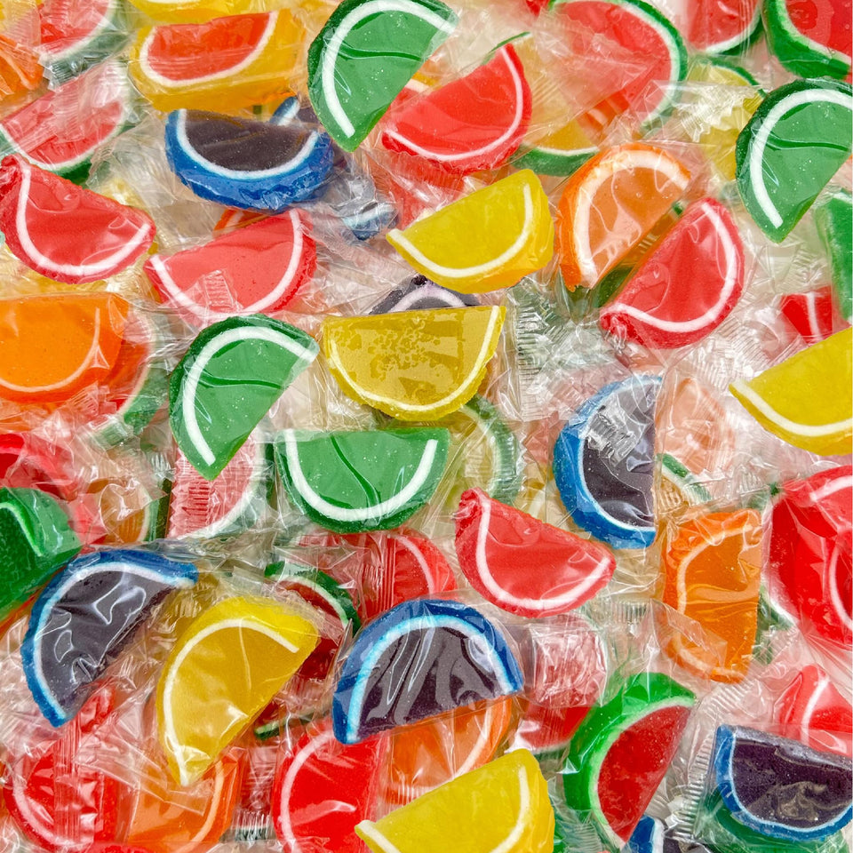 ILIKE! Fruit Slices Jelly Candy in assorted flavors, perfect for gifting and buffets.