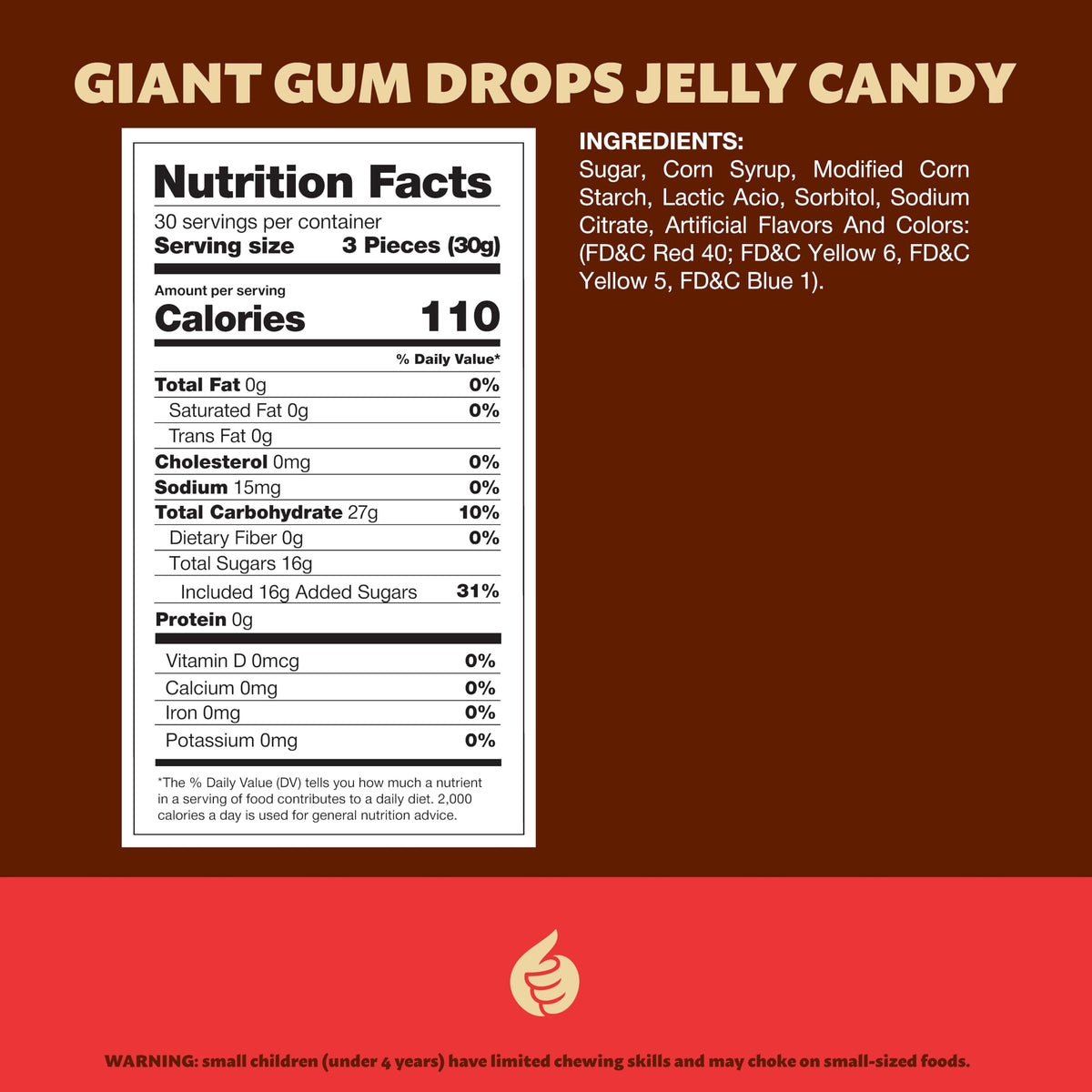 ILIKE! Gum Drops assorted flavors provide color and chew for party snacks.